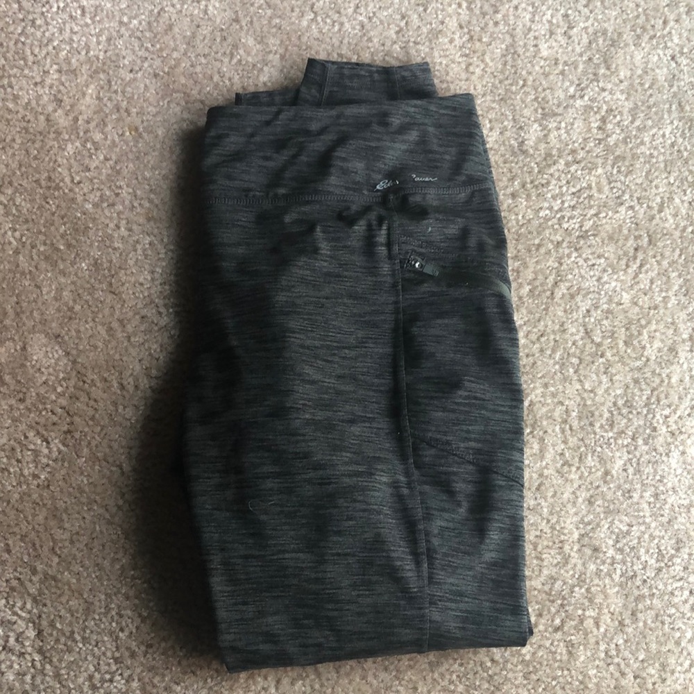 Eddie Bauer Olive Green/Black Heathered leggings
